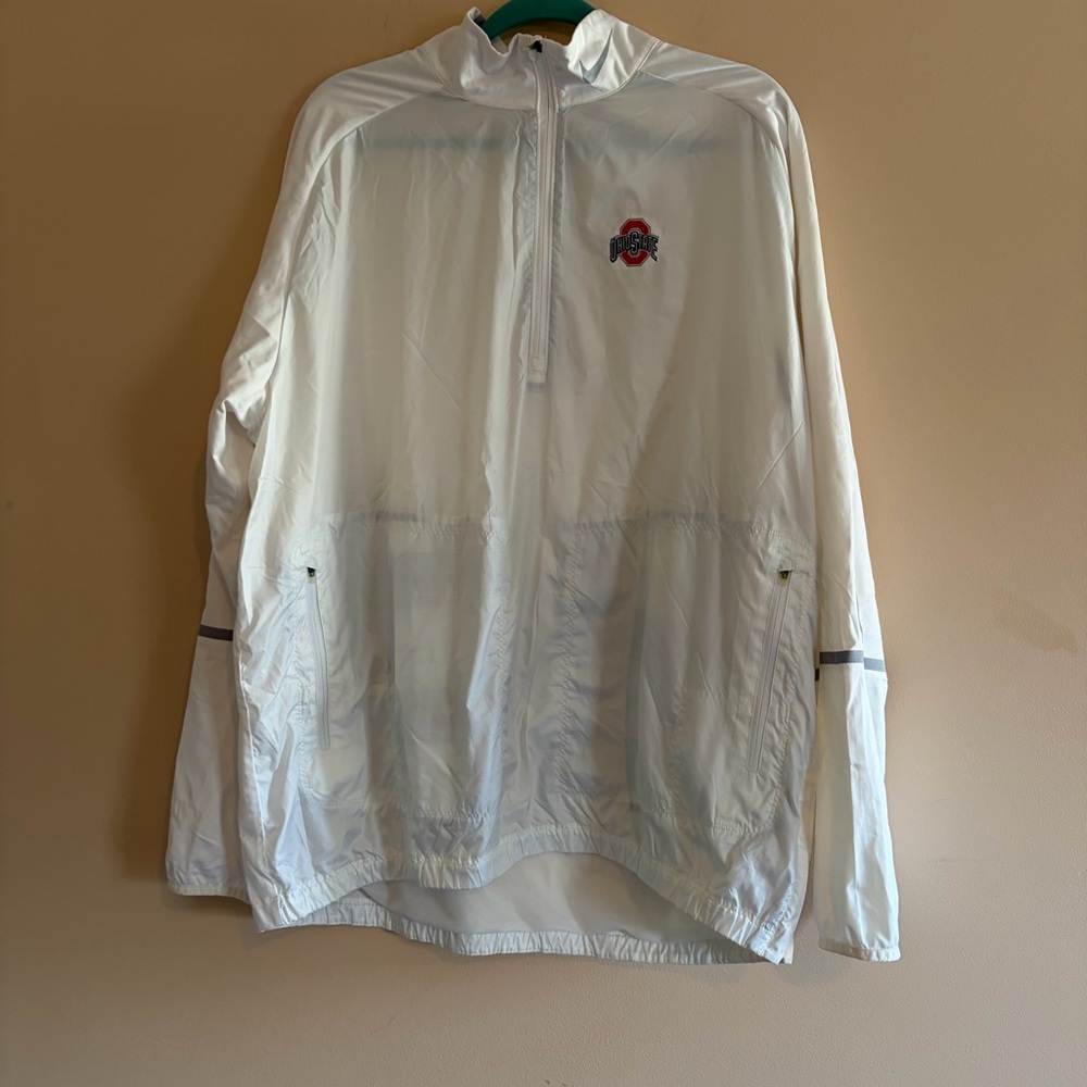 Nike OSU Ohio state White Quarter-Zip Jacket